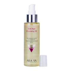 Гидрофильное масло с витаминами А,Е,F Anti-Age Cleansing Oil, 110 мл, ARAVIA Prof