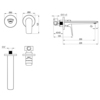 Lemark LM11426C Смеситель Lemark Verba для раковины, встраиваемый (LM11426C)