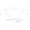 Gessi Goccia 39124#519 Раковина 40 см, черный