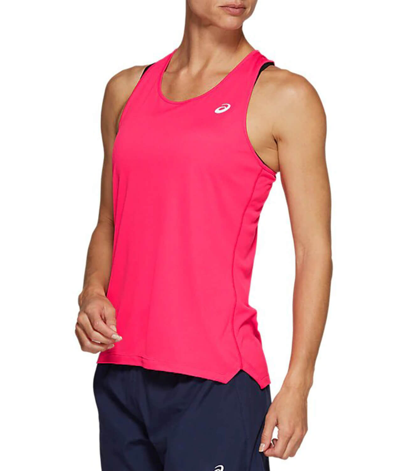 Asics Silver Tank беговая майка женская розовая