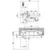 Gessi Rettangolo T 20498#031 Встраиваемая часть смесителя для ванны (только для #20323)