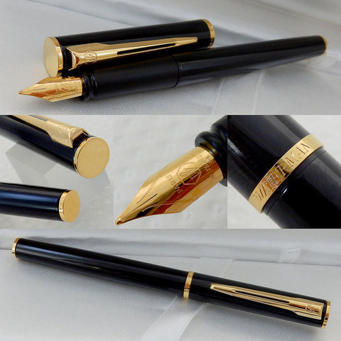 Ручка перьевая Waterman Apostrophe Lacquer Black GT, M (S0702700)