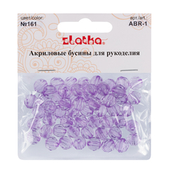 Бусина "Zlatka" акрил ABR 25 г 161 светло-сиреневый