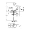 GROHE Eurodisc SE 36233000 Смеситель для раковины нажимной