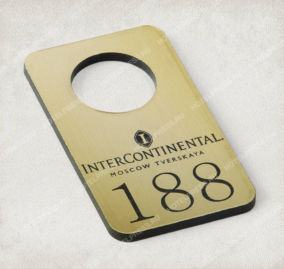 Номерок ресторана INTERCONTINENTAL