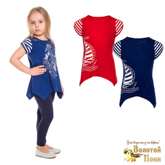 Туника хлопок девочке (7-11) 251026-A2165