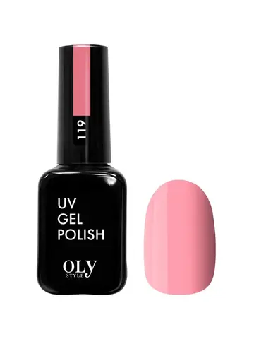 OLYSTYLE Гель-лак для ногтей тон 119 розовый пион