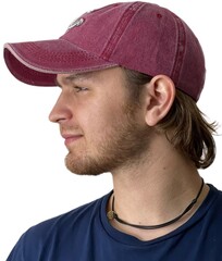 Бейсболка с лого Skully Ancor cap wine - 2