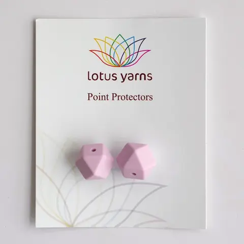 Заглушки для спиц Lotus Yarns Шестигранник лаванда, 1 пара