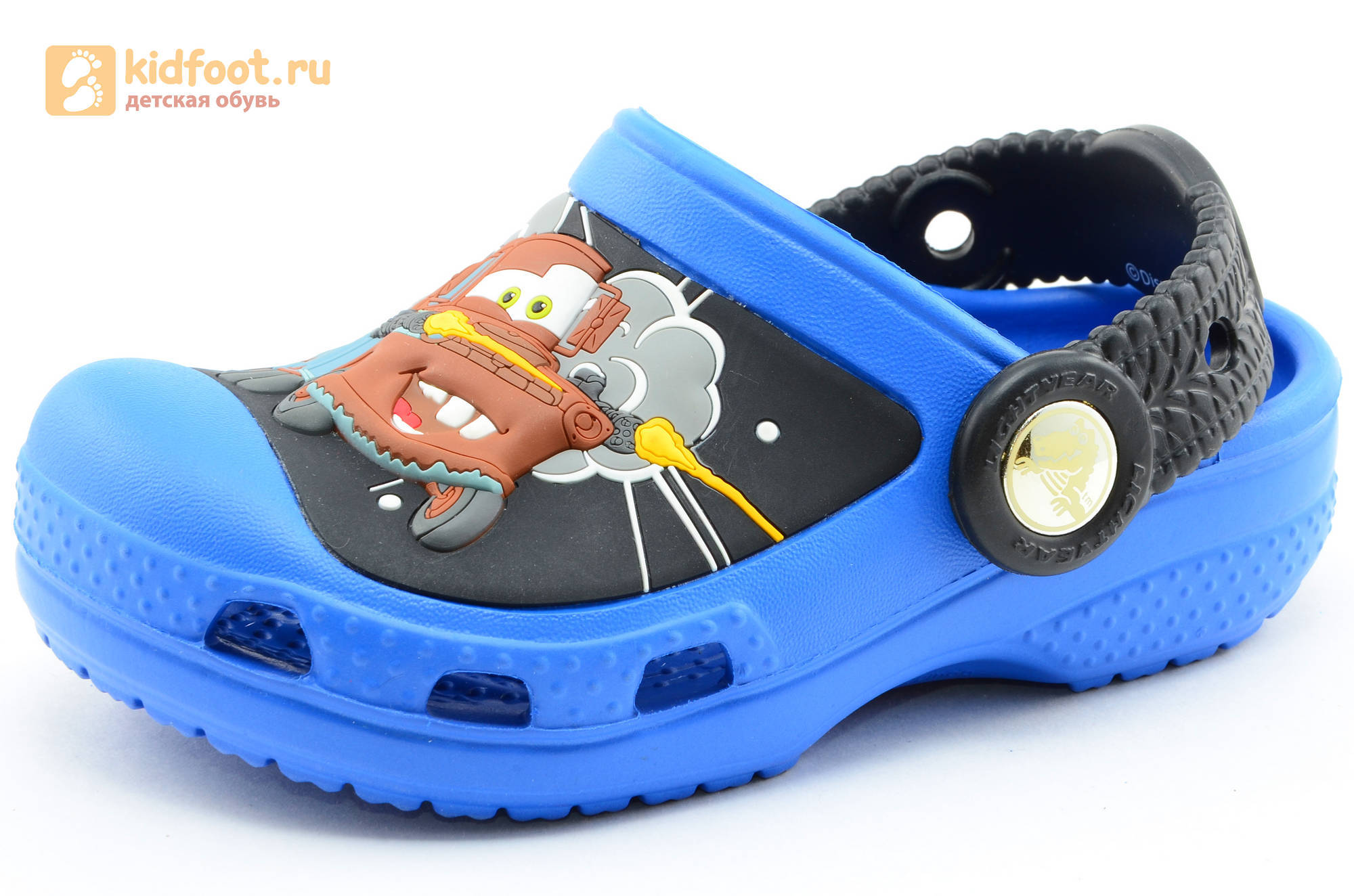 Сабо Крокс (Crocs) пляжные шлепанцы кроксы для мальчиков, цвет синий