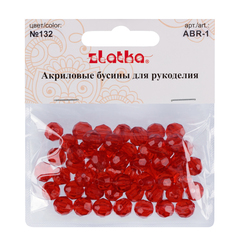 Бусина "Zlatka" акрил ABR 25 г 132 красный
