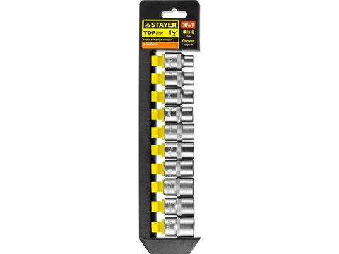STAYER RSS 10L, 10 предм., (1/2?), набор торцовых головок (27755-H10)