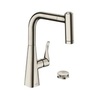 Hansgrohe 73805800 Смеситель для кухни с выдвижным изливом и лейкой
