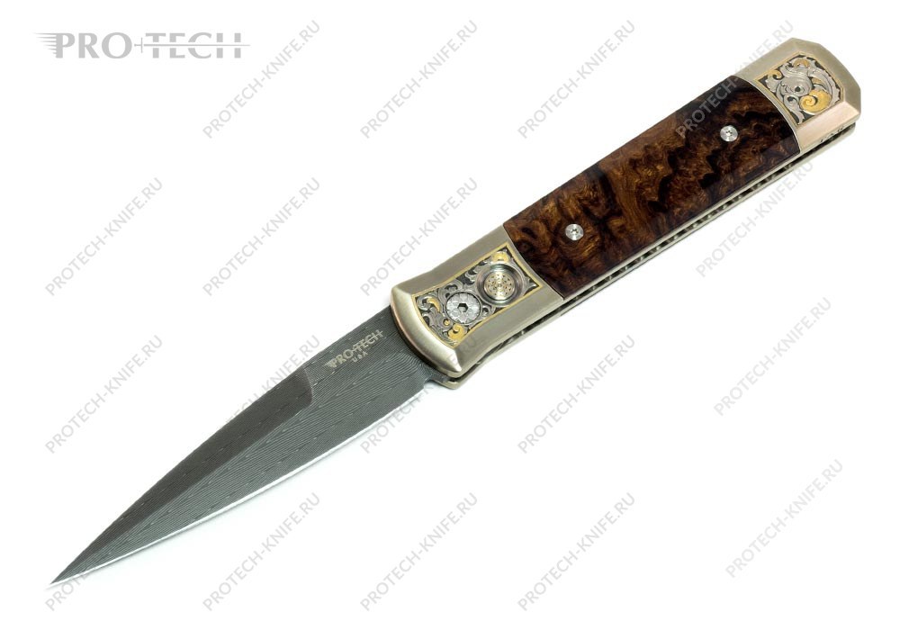 Нож Pro-tech Godfather Ultimate Custom Knife Titanium / Desert Ironwood