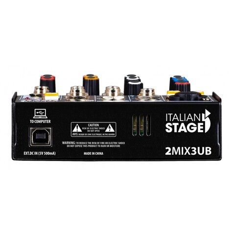 Микшерный пультик ITALIAN STAGE 2MIX3UB (USB, Bluetooth, подключение гарнитуры)