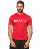 Футболка Craft Active Run Logo Tee мужская red - 2