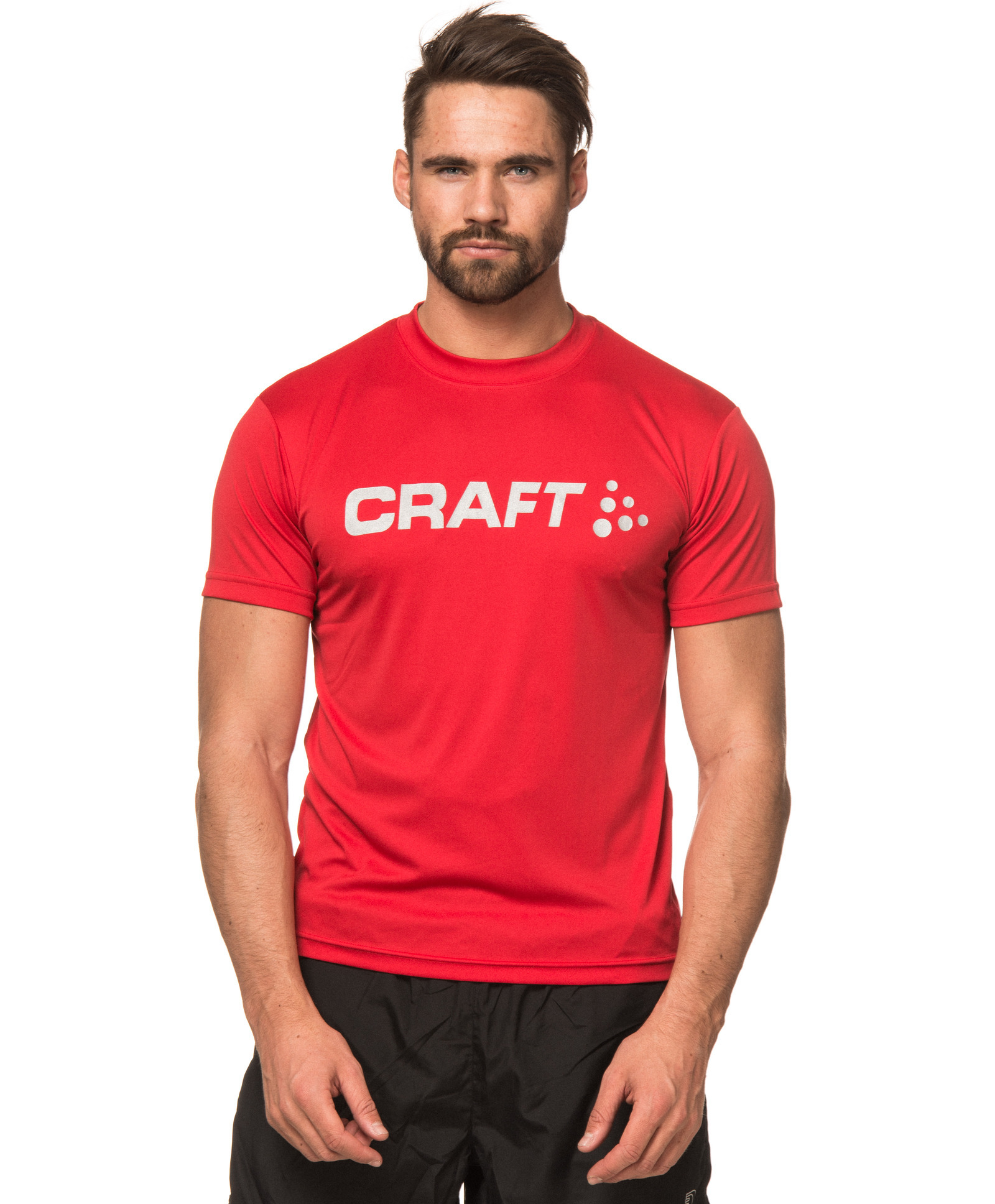 Футболка Craft Active Run Logo Tee мужская red - 2