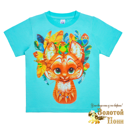 Футболка хлопок девочке (4-8) 220722-BK6003F.2