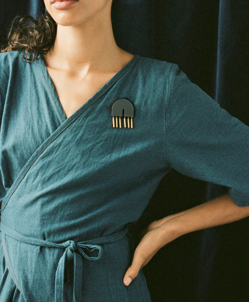 Брошь Illusion Brooch Green