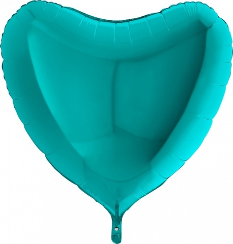 Сердце Бирюзовый 36"