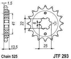 Звезда ведущая JTF293 14