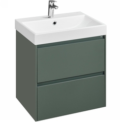 Roca Ona A857613513 Тумба под умывальник подвесная, 2 ящика, 585x450x565 мм, Зеленый матовый фото