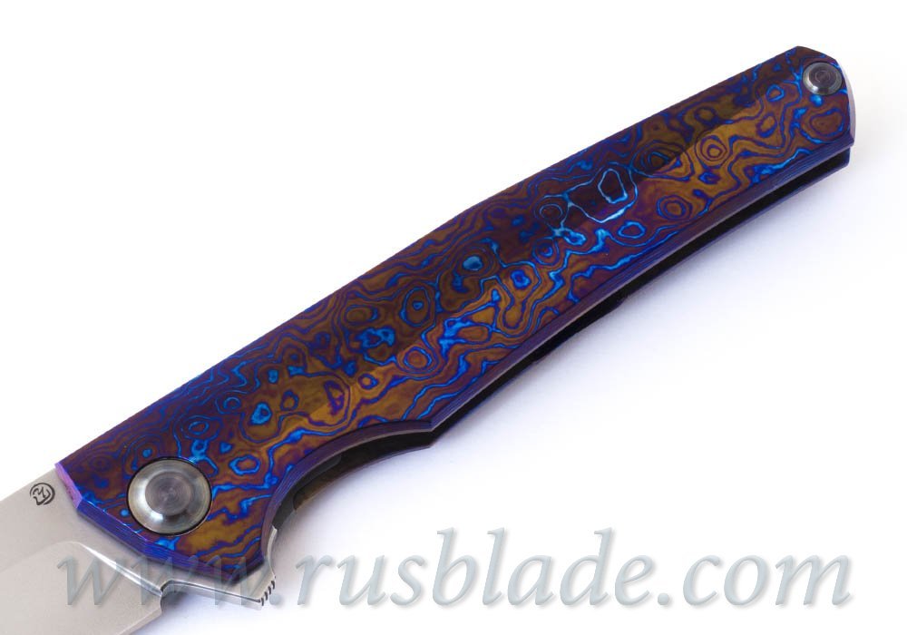 Cheburkov Hudson M390 Timascus Full Custom - фотография 