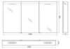BelBagno SPC-3A-DL-BL-1200 Зеркальный шкаф, цвет: серый