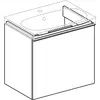Geberit Acanto 500.614.16.1 Тумба под раковину, 59.5x53.5x41.6см, черный / лакированный матовый, черный / глянцевое стекло