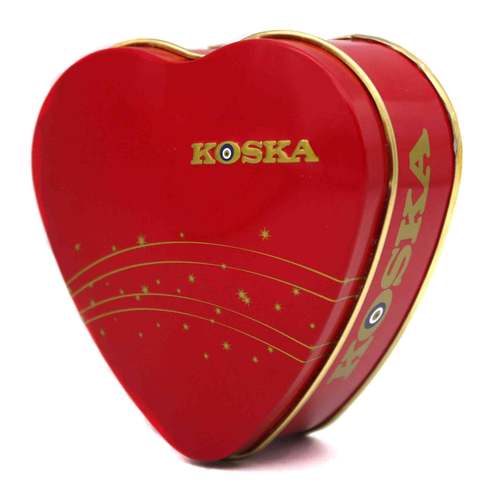 Рахат-лукум со вкусом розы и лимона в подарочной упаковке "Сердце", Koska, 150 г