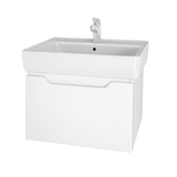 Тумба Dreja Tiny 60, 99.0902, подвесная, 1 ящик, белый глянец