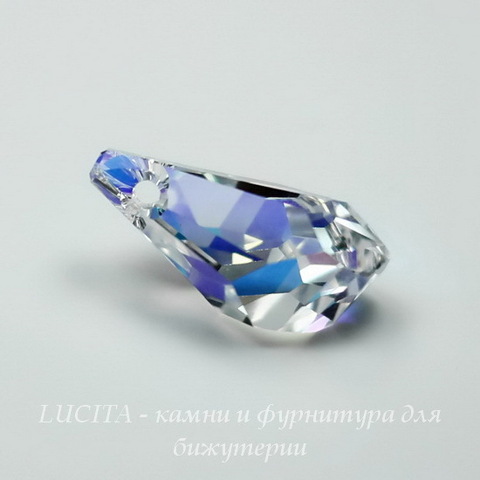 6015 Подвеска Сваровски Polygon Drop Crystal AB (17 мм) ()