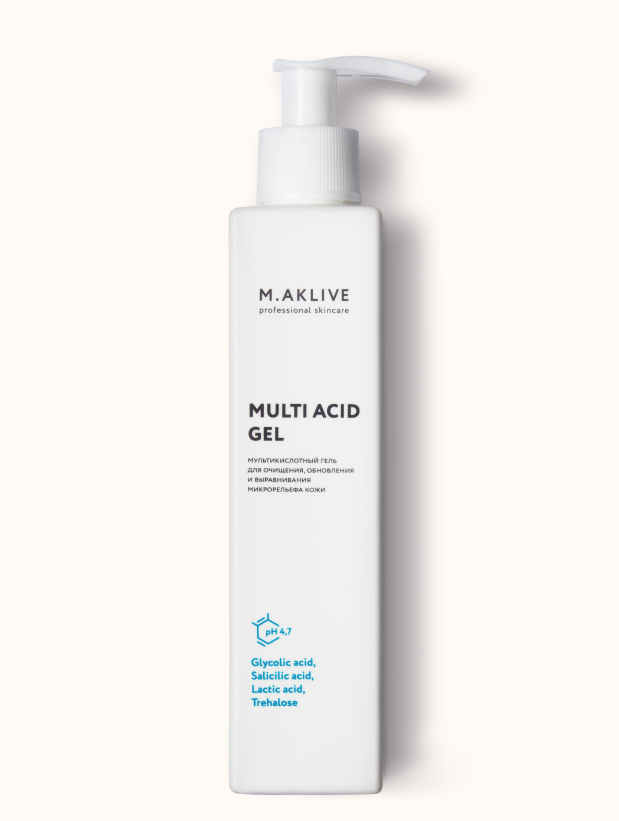 M.Aklive Multi Acid Gel Мультикислотный гель для умывания, 200 мл