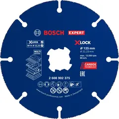 Отрезной диск 125 мм X-Lock EXPERT Multi Material BOSCH 2608901193