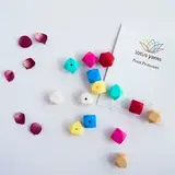 Заглушки для спиц Lotus Yarns Шестигранник лаванда, 1 пара