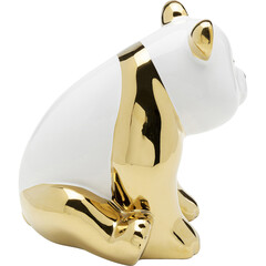 Фигура декоративная Sitting Panda «Сидящая панда» 18 см, Золотой