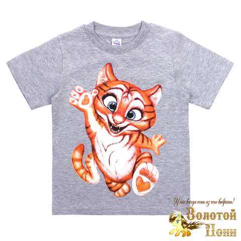 Футболка хлопок девочке (4-8) 220722-BK6003F.3