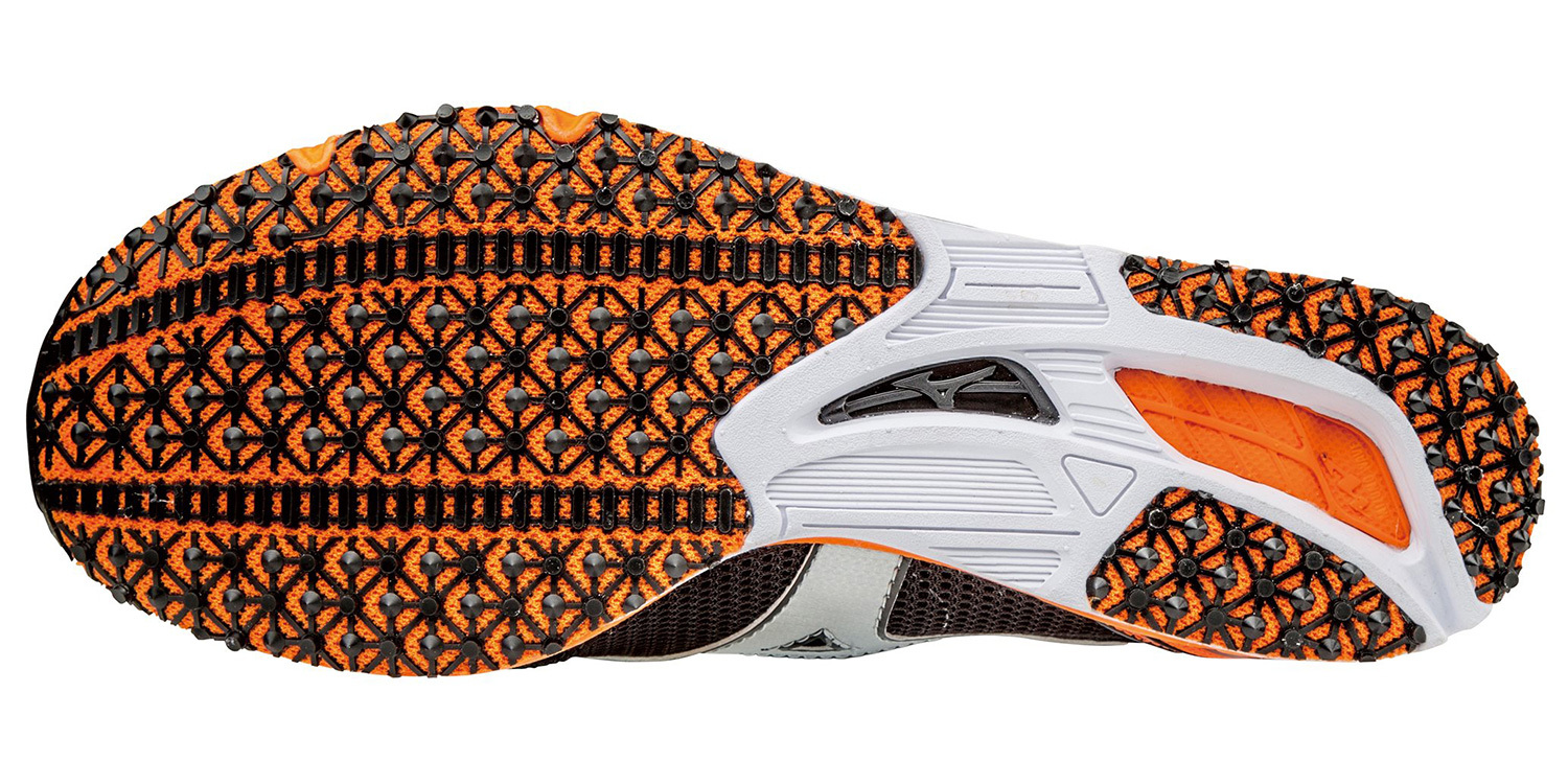 Марафонки для бега мужские Mizuno Wave Ekiden 11 оранжевые-черные - 2