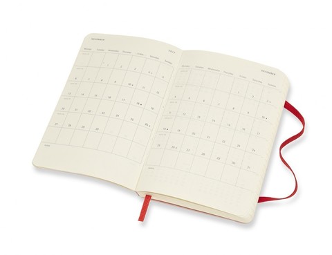 Еженедельник Moleskine Academic Wknt PKS, цвет красный