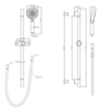 BelBagno Ancona BB-SAL-CRM Душевой гарнитур, цвет: хром