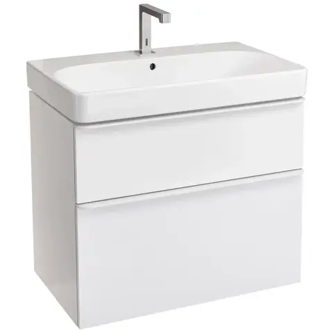 Geberit Smyle Square 500.353.00.1 Тумба под раковину 73.4x61.7x47см, Белый / Высокоглянцевое покрытие