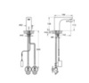 VitrA Root Round A47122EXP Смеситель инфракрасный, питание от сети