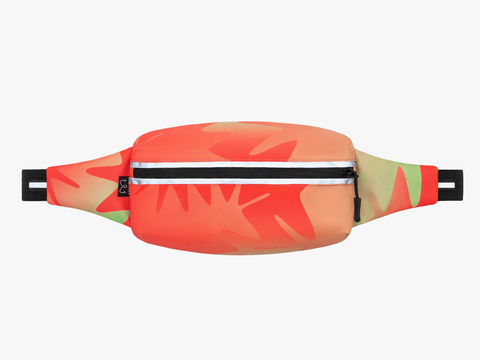 Поясная сумка для бега Enklepp Marathon Waist Bag zig zag gradient red