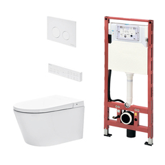 TECE S955797 TECEspring Комплект: подвесной УНИТАЗ-БИДЕ + модуль TECEspring с панелью смыва хром (NEW 2026) (замена S955799) фото