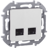 Розетка компьютерная двойная RJ45 категория 6 UTP - Legrand Inspiria - белый — фото 10