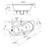 Ravak C581000000 Ванна ROSA 160x95 P белая
