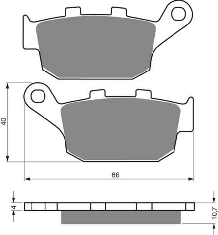 Тормозные колодки дисковые 020 S33