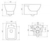 BelBagno Lago BB128CH Чаша подвесного унитаза, P-trap, цвет: белый