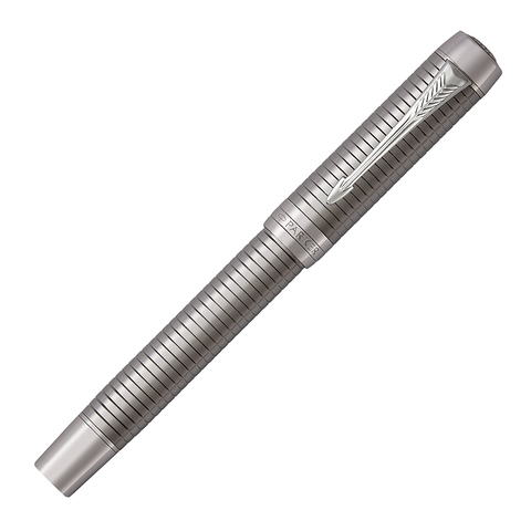 Ручка перьевая Parker Duofold, Ruthenium Chiselled CT, F (1931333)