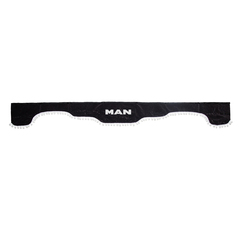Ламбрекен MAN (флок, серый, белые шарики) 230см